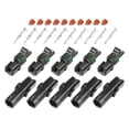 thumbnail image 1 of Unique Bargains 5 Kit 1 Pin Way Waterproof Electrical Connector Series Terminal12 AWG Housing Terminals Sealed Wire Connector for Boat, 1 of 7