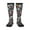 2 Black-1, variant on Holiday Christmas Cookies print thigh-high socks, crafted for both men and women with a stretchy, high-opaque design perfect for daily wear