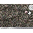 thumbnail image 3 of Soimoi Black Cotton Duck Fabric Flowers & Buds Watercolor Printed Craft Fabric by the Yard 44 Inch Wide, 3 of 3