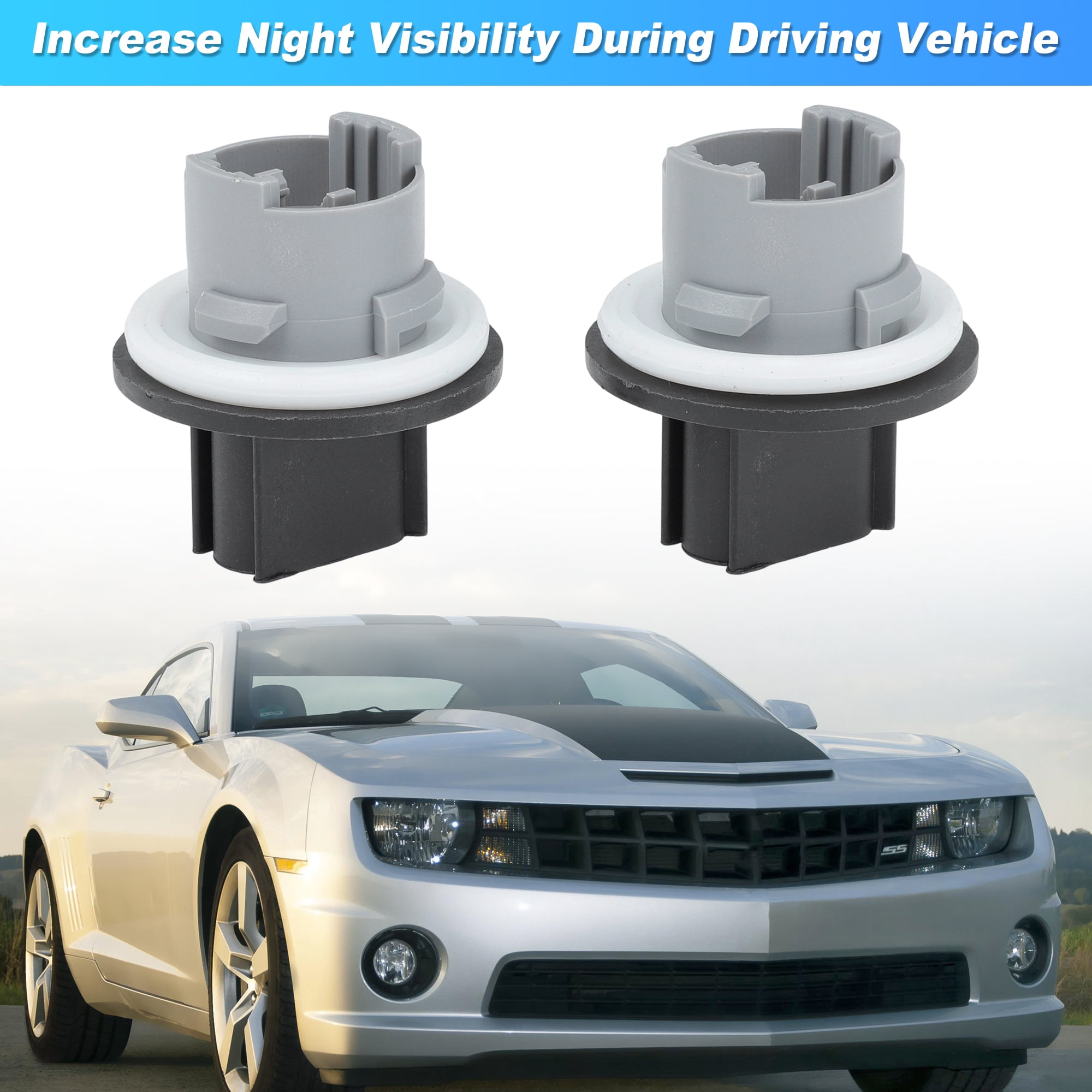 Unique Bargains 2 Pcs Turn Signal Socket Base for Chevrolet Camaro 2010-2015