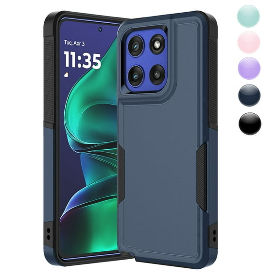 Njjex Rugged Case for Motorola Moto G Stylus 5G 2025 | Heavy Duty Shockproof Cover | Dual Layer Protective Case for 6.7" Moto G Stylus 5G 2025 - Blue