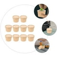 thumbnail image 3 of FUEENIRVA 10 Sets Disposable Paper Ice Cream Bowls, Khaki Snack Serving Containers for Parties and Events, 3 of 8