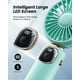 thumbnail image 3 of Ventilador portátil ColdSky de 4000 mAh con pantalla LED, color verde, 3 of 8