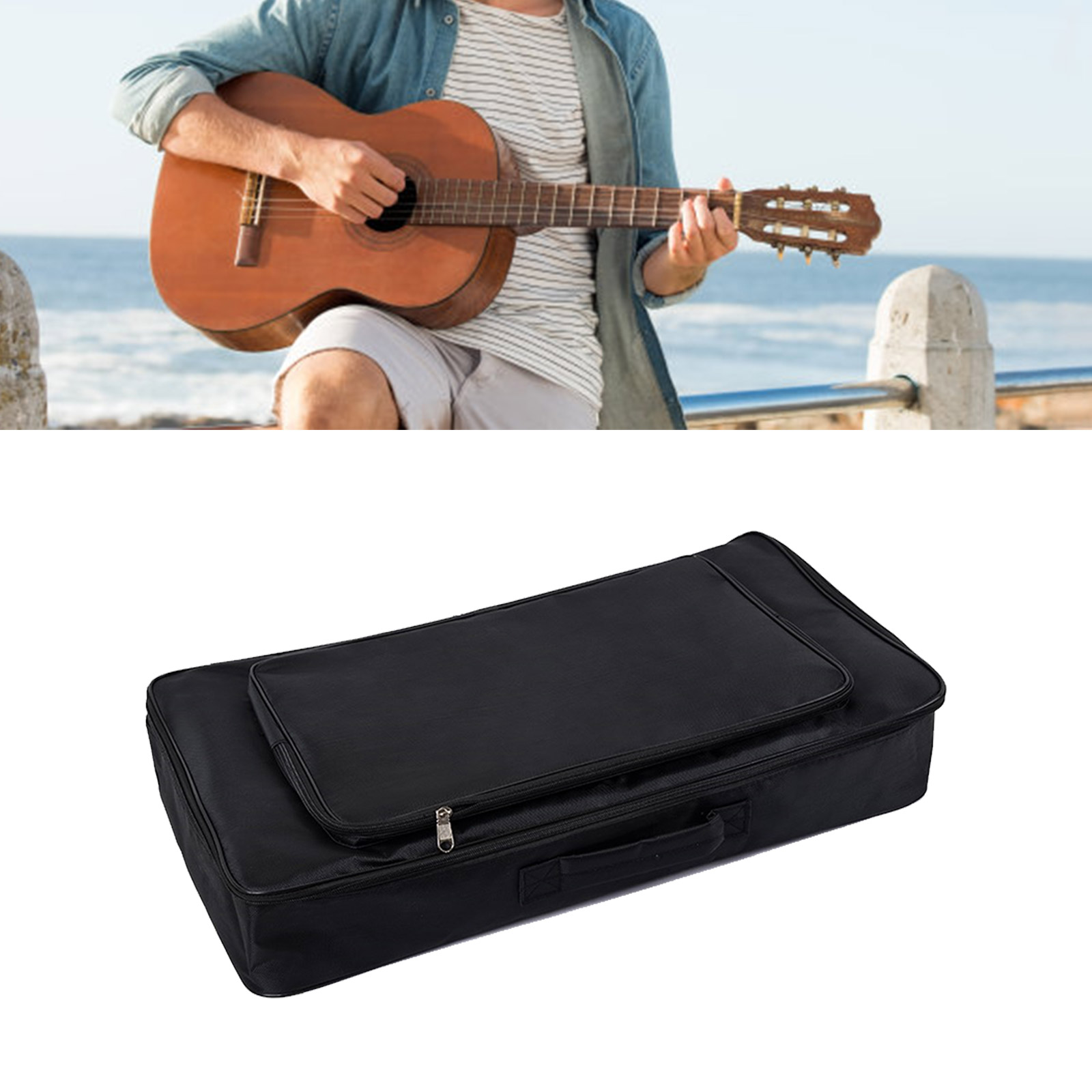 2. Portable Effects Pedal Handler with Shockproof Design Quick Access for Outdoor Gigs Stage Performances Easy Transport