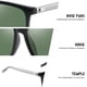 thumbnail image 3 of Pequeñas gafas de sol coloridas de la caja, gafas de sol polarizadas de moda, hechas de PC, 3 of 5