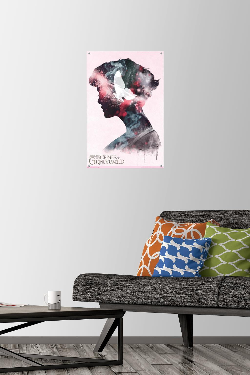 Fantastic Beasts: Crimes Of Grindelwald - Queenie Illustration Wall Poster with Push Pins, 14.725" x 22.375"