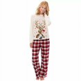 thumbnail image 2 of Pijamas navideños para padres e hijos de Fortune, ropa a juego para toda la familia, 2 of 5