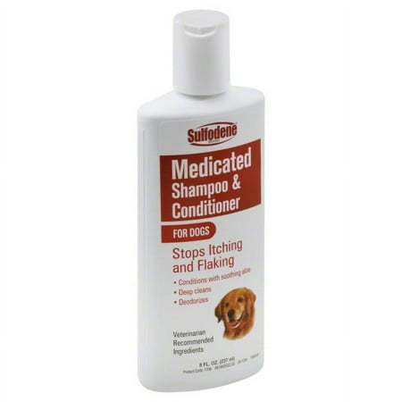 Sulfodene Medicated Shampoo & Conditioner for Dogs, 8 Oz