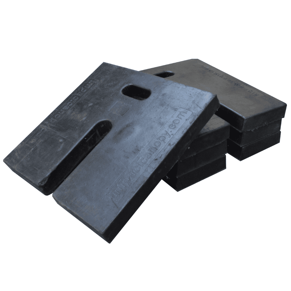 Impact Canopy Rubber Weights for Outdoor Canopy, Set of 4