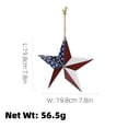 thumbnail image 5 of 4th of July Metal Barn Star Wall Decor – Americana Flag Design, Distressed Rustic Finish, Easy Hanging, Patriotic Decoration for Independence Day, Home Walls, Garden, Patio, Mantle, Yard Display, B, 5 of 9