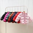 thumbnail image 4 of Esaierrr 1-5Y Toddler Kids Hoodie Winter Jacket Padded Zipper Down Coats Tops Thickened Winter Cotton Coats, 4 of 7
