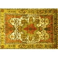 thumbnail image 1 of Ahgly Company Indoor Rectangle Persian Yellow Traditional Area Rugs, 2' x 5', 1 of 4