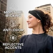 Cold Factor Twist Knot Cooling Headband, One Size, Black, Gray and White, 3 Pack