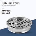 thumbnail image 3 of Communion Ware Stainless Steel Communion Ware Holy Wine Serving Tray With 40 Cups - (Mirror/Silver), 3 of 7