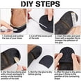 thumbnail image 6 of Shoe Replacement Rubber Out Sole Durable Rubber Half Sole and Heels Raised Grain Repair Sole Pad Shoe Repair Replacement for Shoes, 6 of 9