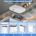 thumbnail image 4 of Bote de Basura Cocina, 18L Botes de Basura Baño Inteligente con Sensor, Cesto de Basura con Tapa Delgado y Compacto para Dormitorio, Oficina, Cocina, 4 of 6