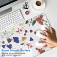 thumbnail image 4 of Long Mouse Pads for Desk,Pioneer Flower Floral Print Pattern Desk Mats on Top Of Desks, Desk Mouse Pad Extra Large with 3mm Non-Slip Base and Stitched Edge for Gaming,Office,Work,Home 31.5"x11.8", 4 of 6