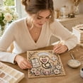 thumbnail image 3 of Pearl Art Diamond Painting Kit, 7.87 Inch Square Canvas with Plastic Pearl Beads, Diamond Art Kits For Adults, Nurse Teacher Themed DIY Craft, Wall Decor Gift for Clinic & Classroom-Nurse, 3 of 6