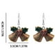 thumbnail image 2 of Pendientes para mujer, regalos para mujer, pendientes navideños de Papá Noel con aceite de colores, pendientes de muñeco de nieve, 2 of 2