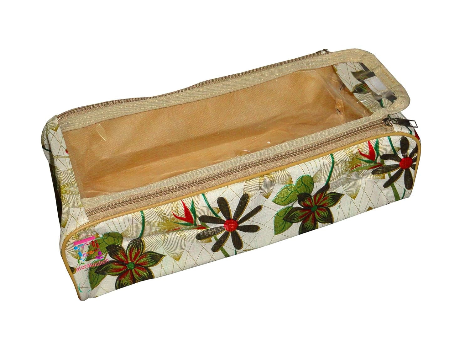 atorakushon Flower Print, Shoe Cover And Slippers Cover Travelling Shoe Storage Bag Storage Footwear Organiser Pouch Shoe Bag (Set of 8)