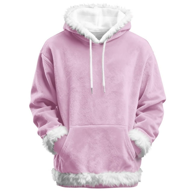 Chandails à Capuchon en Coton Violet pour Femmes Hommes Femmes Automne Hiver Couleur Unie Chandail Décontracté à Enfiler Tenue de Sport Chandail Molletonné Chandails à Col Rond pour Hommes