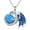 style3, variant on Sterling Silver Dragon Necklace for Women Men,Women Mens Opal Wyvern Necklace Embllished with Opal Jewelry for Women Men-1