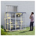 thumbnail image 3 of Large Outdoor Catio for 2-4 Cats, Cat Enclosure with Hammock & Condo, 3 of 9