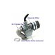 thumbnail image 3 of PZ19 Carburetor Kit - for quad, ATV and dirt bike Taotao Sunl - 50cc, 70cc, 90cc, 110cc - 19 mm pocket bike carburetor, 3 of 4