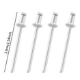 thumbnail image 7 of JISADER 4 Pieces Car Rosette Rivets Auto Accessory Spare Parts Replacement Universal Silvery, 7 of 7