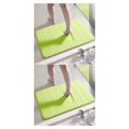 thumbnail image 2 of Bewildely Alfombrilla de suelo Accesorios para el hogar Alfombrillas antideslizantes de terciopelo Alfombra de baño de amplia aplicación Alfombra Verde 2piezas Bewildely CBP073714, 2 of 6