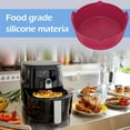 thumbnail image 4 of 2Pcs Air Fryer Silicone Pot avec Poignée Réutilisable Air Fryer Doublure Résistant à la Chaleur Air Fryer Silicone Panier 7.87inch Baki, 4 of 11