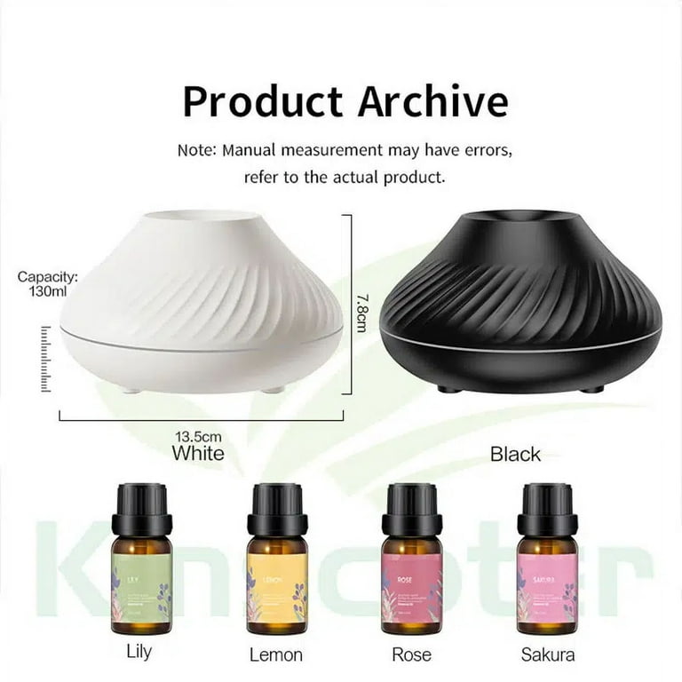 Kinscoter Volcanic Aroma Diffuser Essential Oil Lamp 130ml USB