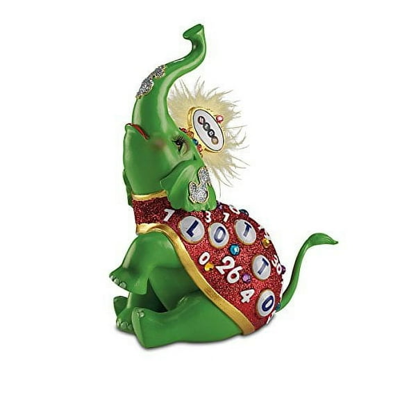 The Bradford Exchange Margaret LeVan"Lotto Lucky" Las Vegas-Style Elephant Figurine by The Hamilton Collection
