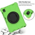 thumbnail image 7 of Kids Case for Samsung Galaxy Tab A7 10.4" 2020 SM-T500 / SM-T505 with Pencil Holder/Multi-Function Kickstand-Handle/Shoulder Strap, Protection Duty Shockproof Silicone Cover - Green, 7 of 7
