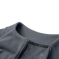 thumbnail image 6 of Outdoor Athletic Shirts for Men Quarter Zipper Stand Collar Tops with Long Sleeve Spring Running Hiking Activewear Gray XL, 6 of 9