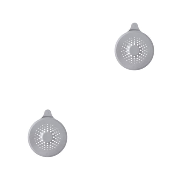 Cubierta de filtro Monstrate para fregadero de agua cocina oficina recogedor de pelo colador 2Conjunto Gris