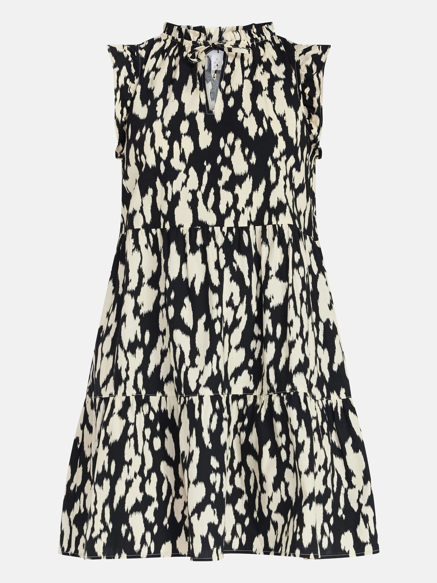 Time and Tru Women’s and Women’s Plus Flutter Sleeve Mini Dress, Sizes XS-4X
