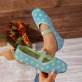 thumbnail image 2 of Rvasteizo Womens Stripe Print Shoes Pull-On Flat Breathable Summer Lightweight, 2 of 5