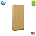 thumbnail image 5 of Tot Mate Double-Door Tall Cabinet, Maple Wood Laminate, 30"W x 20 1/2"D x 72"H, RTA, 5 of 7