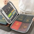 thumbnail image 4 of Document Organizer Briefcase A4 Folder Holder Men's Women's Bag Cover Purse Passport Home Safe Functional File Storage Case, 4 of 5
