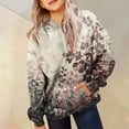 thumbnail image 7 of Gubotare Camo Hoodie Kids Cute Hoodies Maple Leaf Print Oversized Drop Shoulder Fleece Hooded Sweatshirt Pullover With Pocket (Beige, 2-3 Years), 7 of 7