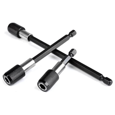 DEXIMRO 3-Piece Magnetic Bit Holder Set, 1/4 Inch Hex Shank Extension Magnetic Drill Holder Magnetic Drill Quick Change Bit Set for Electric Drill Screwdriver - 60/100/150 mm
