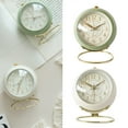 thumbnail image 2 of Coofit Alarm Clock Creative Decorative Round Table Clock Desk Clock for Bedroom Bedside, 2 of 7