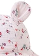 thumbnail image 6 of IVEYRTF Baby Girls Print Cute Bear Ear Sun Hat Soft Cotton Adjustable Beach Hat for Spring Summer Outdoor Hat, 6 of 6
