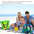 thumbnail image 7 of 4pcs colorful mesh beach tote bag, mesh drawstring shopping bag suitable for gifts, toys, groceries and laundry, 7 of 7