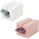 thumbnail image 1 of Exprimidor de pasta de dientes con tubo rodante, dispensador de pasta de dientes para baño, pasta de dientes, crema facial, etc. Ahorre soporte manual para pasta de dientes respetuoso con el medio ambiente, paquete de 2 (blanco, rosa) brillar Electrónica, 1 of 5
