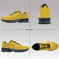 thumbnail image 6 of AOV Mens Running Shoes Casual Tennis Athletic Gym Fashion Lightweight Sneakers Yellow US 12.5, 6 of 6