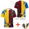 thumbnail image 3 of Disfraz de cosplay de Deadpool 3, camisetas de verano con estampado 3D para hombre, camisetas de compresión de manga corta con estampado de Wade Winston Wilson, 3 of 5