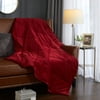 Better Homes & Gardens Red Polyester Throw, 60" x 50"