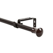 Urbanest 5/8" Adjustable Buckingham Drapery Rod, 28"-48", Bronze